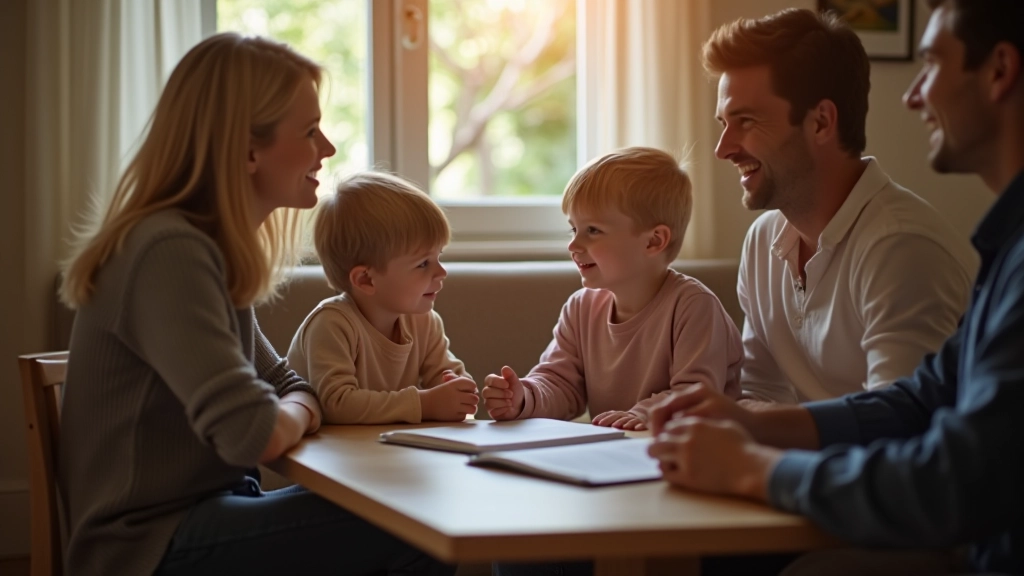 Rodina diskutuje o budoucnosti