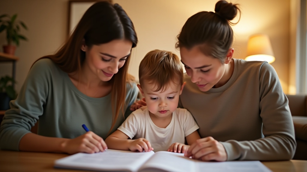 Rodiče s dítětem plánují budoucnost